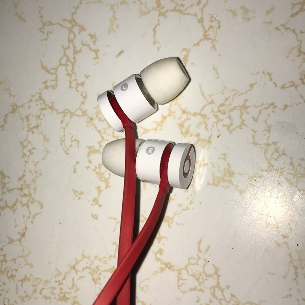 Red beats headphones